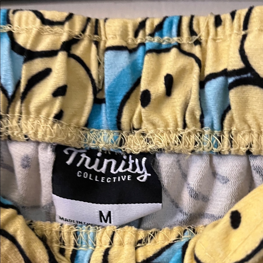 Smiley Face Patterned Pajama Pants - Picture 2 of 4